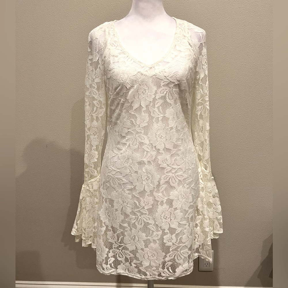 White lace Marciano dress